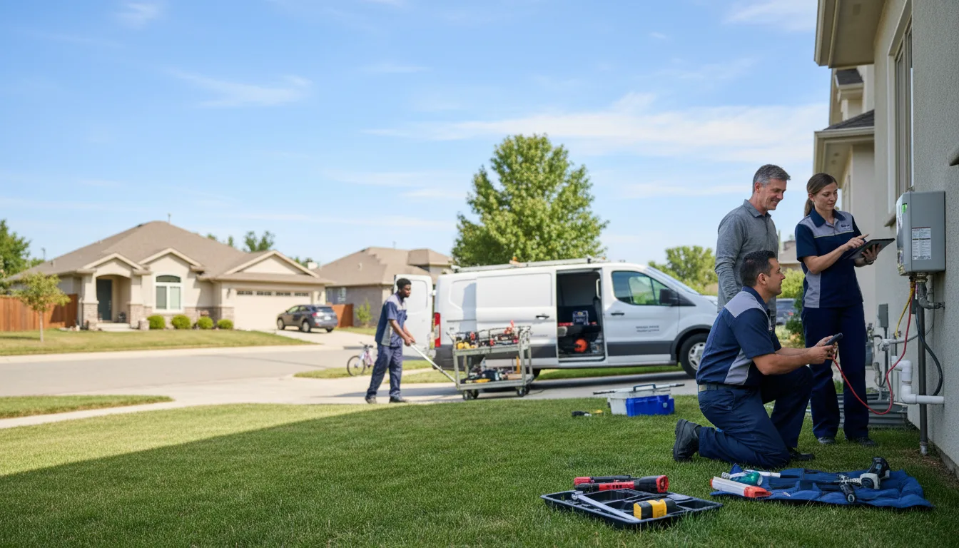 Tankless water heater service in Columbus, MI